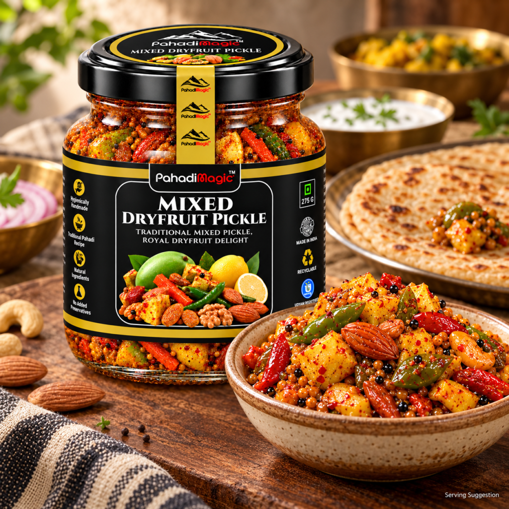 Mixed Dryfruit Pickle 275g - Pahadi Magic product view 2