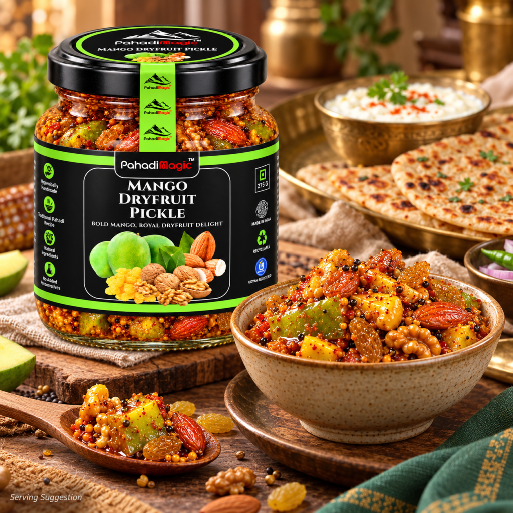 Mango Dryfruit Pickle 275g - Pahadi Magic product view 4