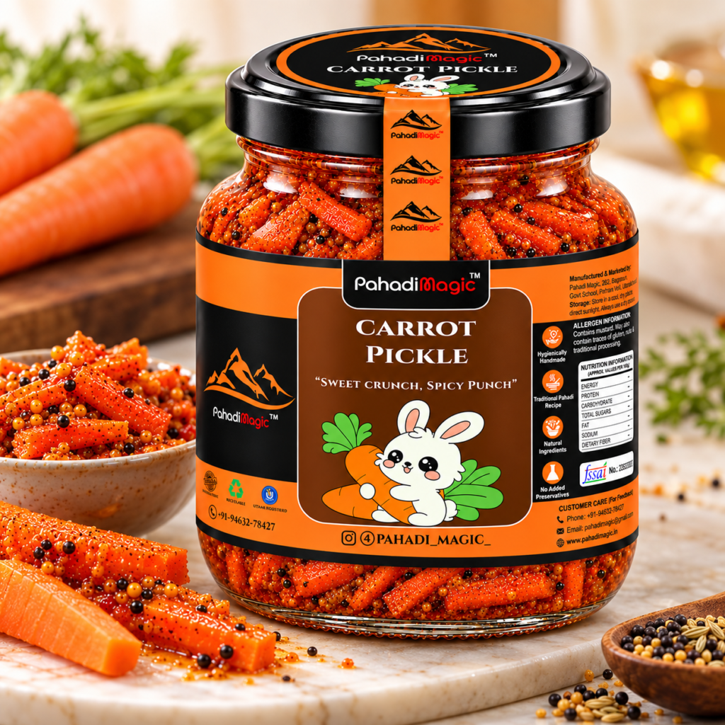 Carrot Pickle 300g - Pahadi Magic product view 3