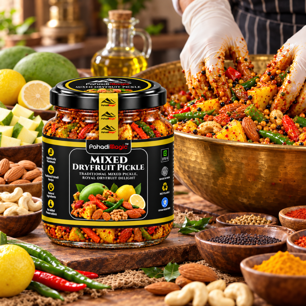 Mixed Dryfruit Pickle 275g - Pahadi Magic product view 4