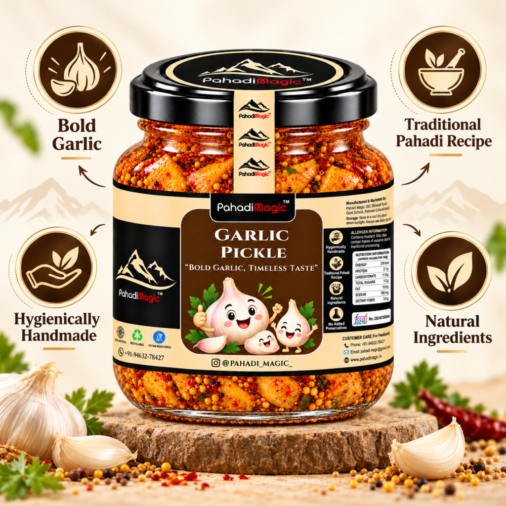 Garlic Pickle 300g - Pahadi Magic product view 4