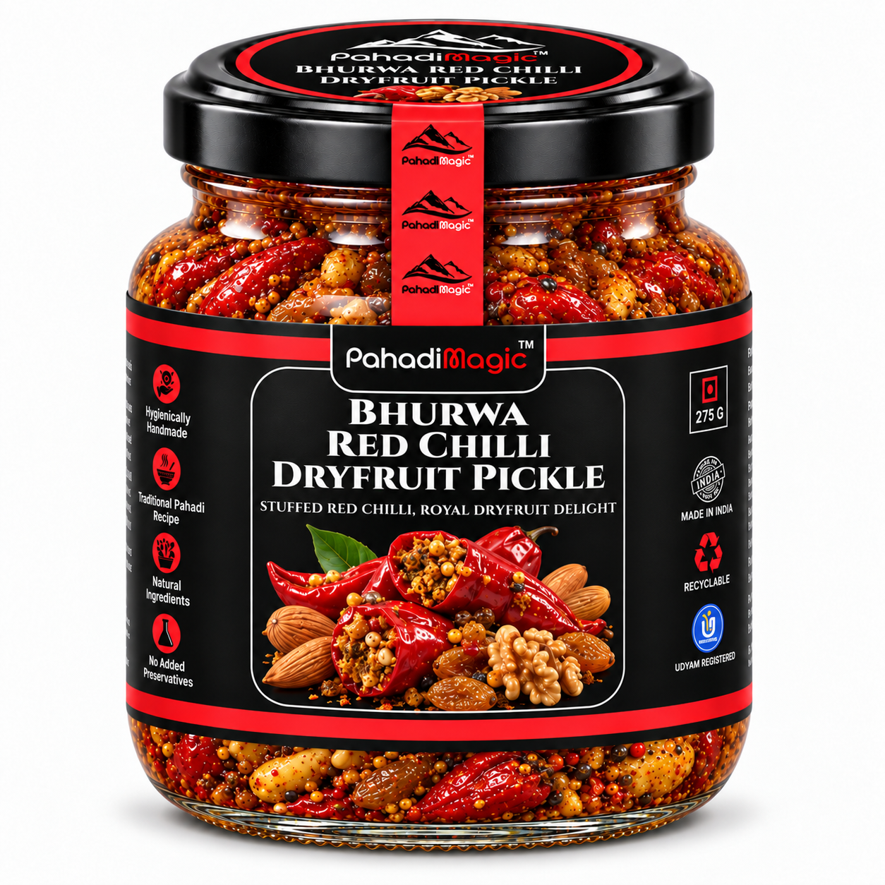 Bharwa Red Chilli Dryfruit Pickle