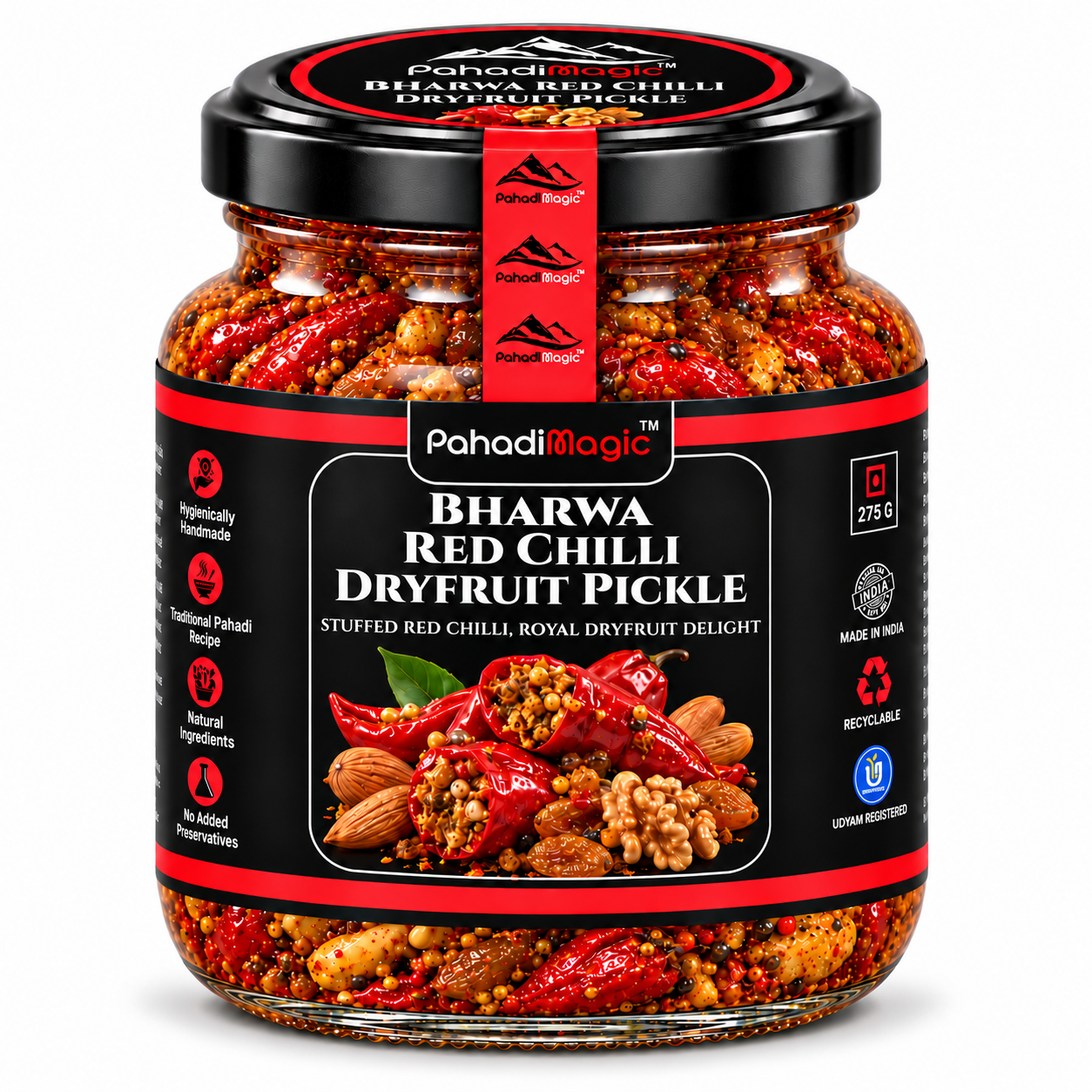 Bharwa Red Chilli Dryfruit Pickle