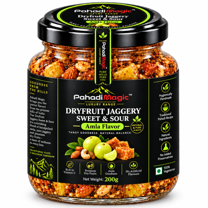 Dryfruit Jaggery Sweet Sour Amla by Pahadi Magic