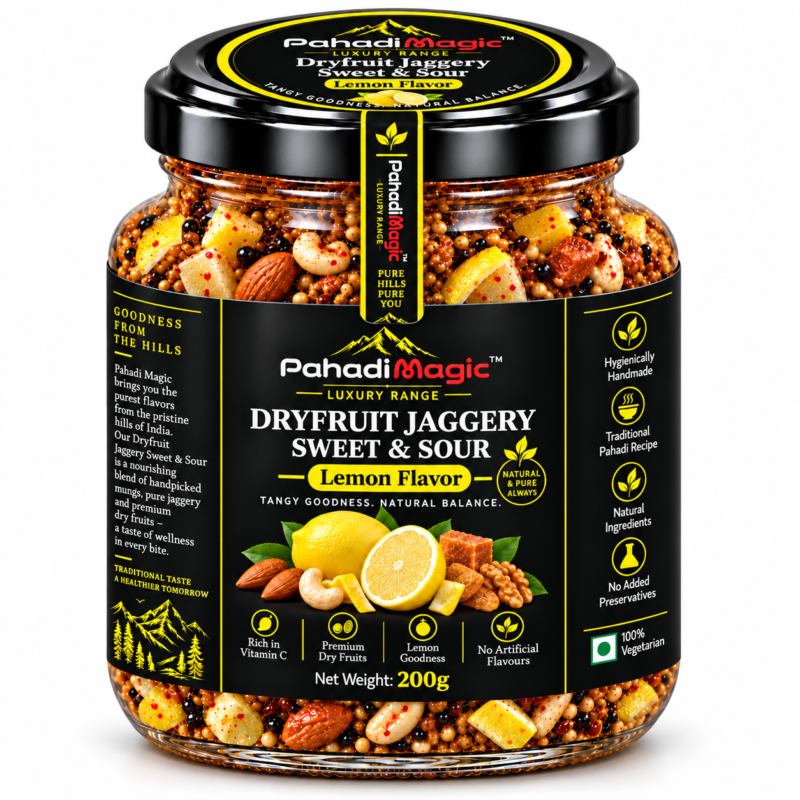 Dryfruit Jaggery Sweet Sour Lemon by Pahadi Magic