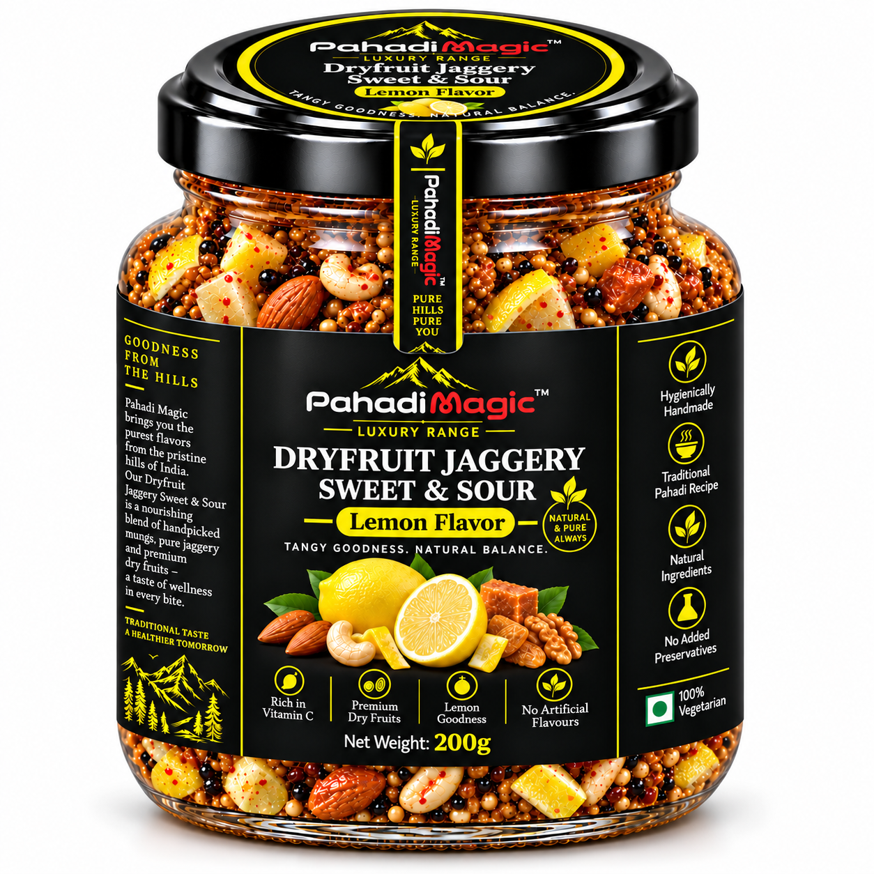 Dryfruit Jaggery Sweet Sour Lemon