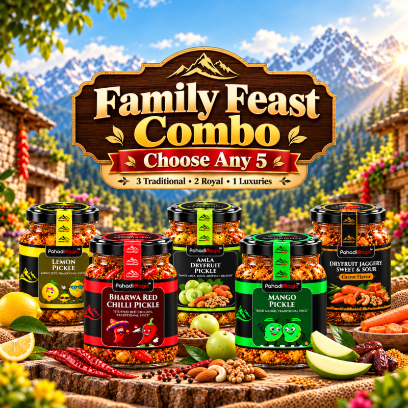Family Feast Combo Choose Any 5 by Pahadi Magic